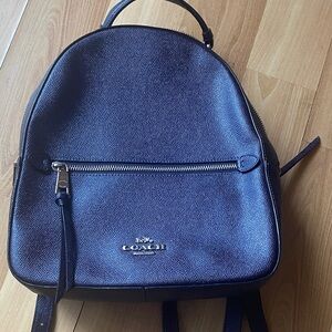 Coach Midnight Blue Leather Backpack